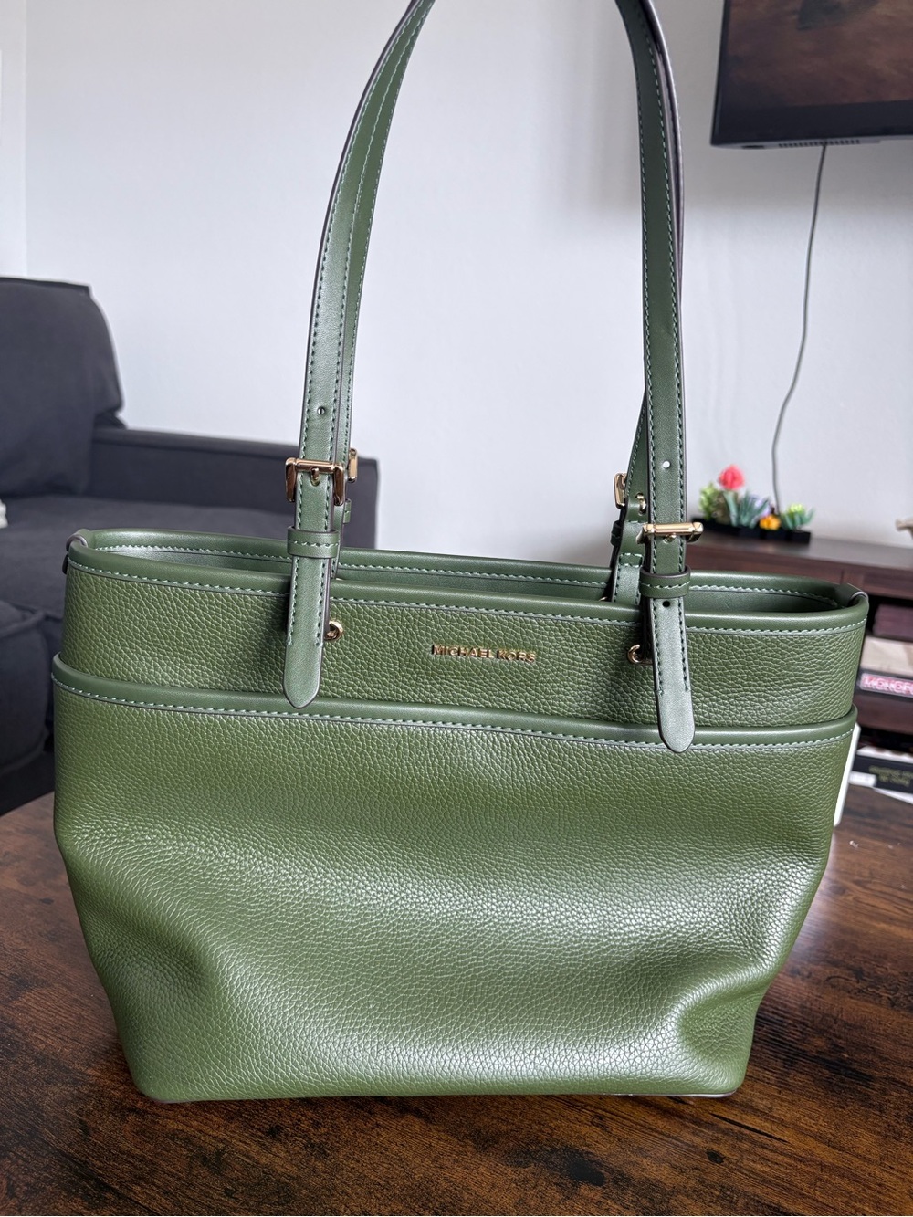 NWT Michael Kors Winston Medium Top-Zip Pocket Tote Bag